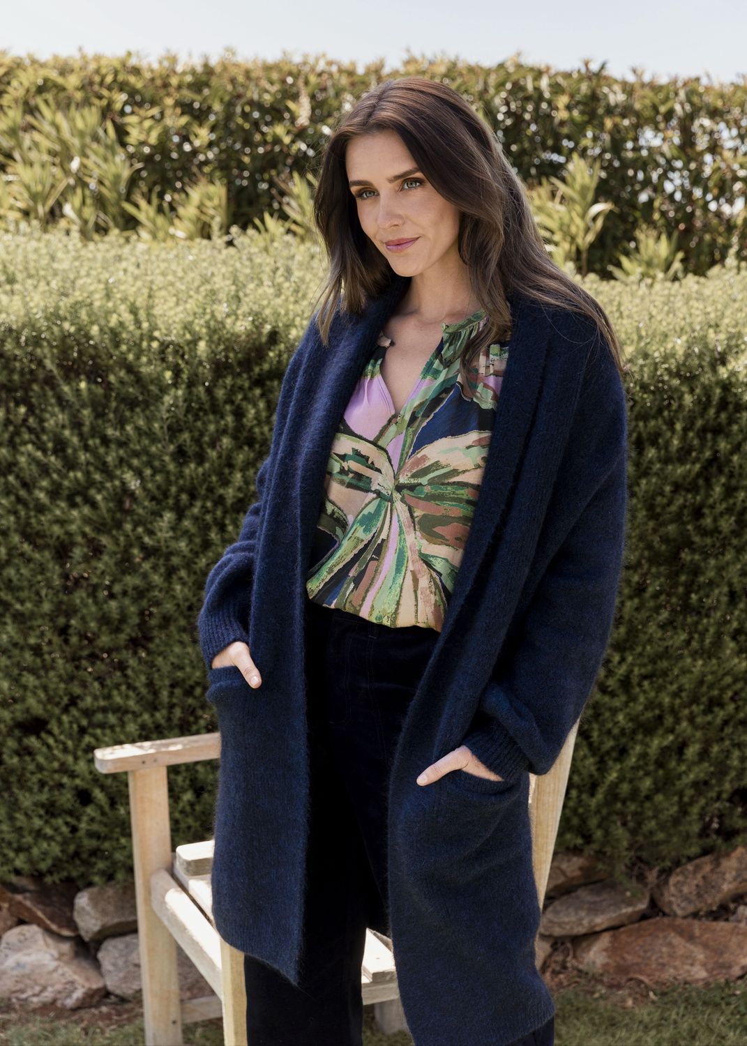 Jump - Luxe Long Cardigan / Midnight 58611074A