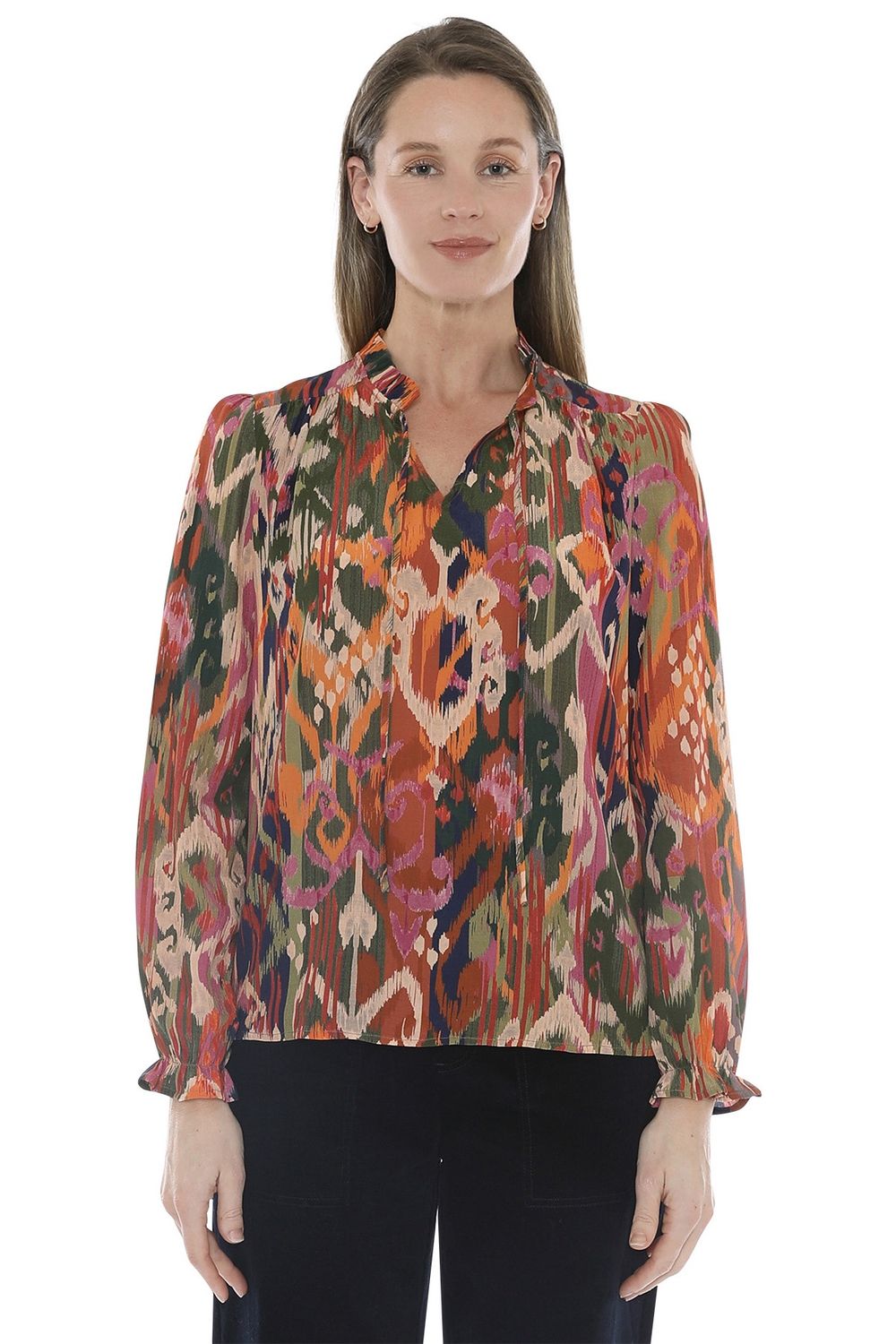 Jump - Opulent Ikat Top / Multi 586J3005A