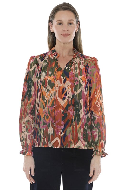 Jump - Opulent Ikat Top / Multi 586J3005A