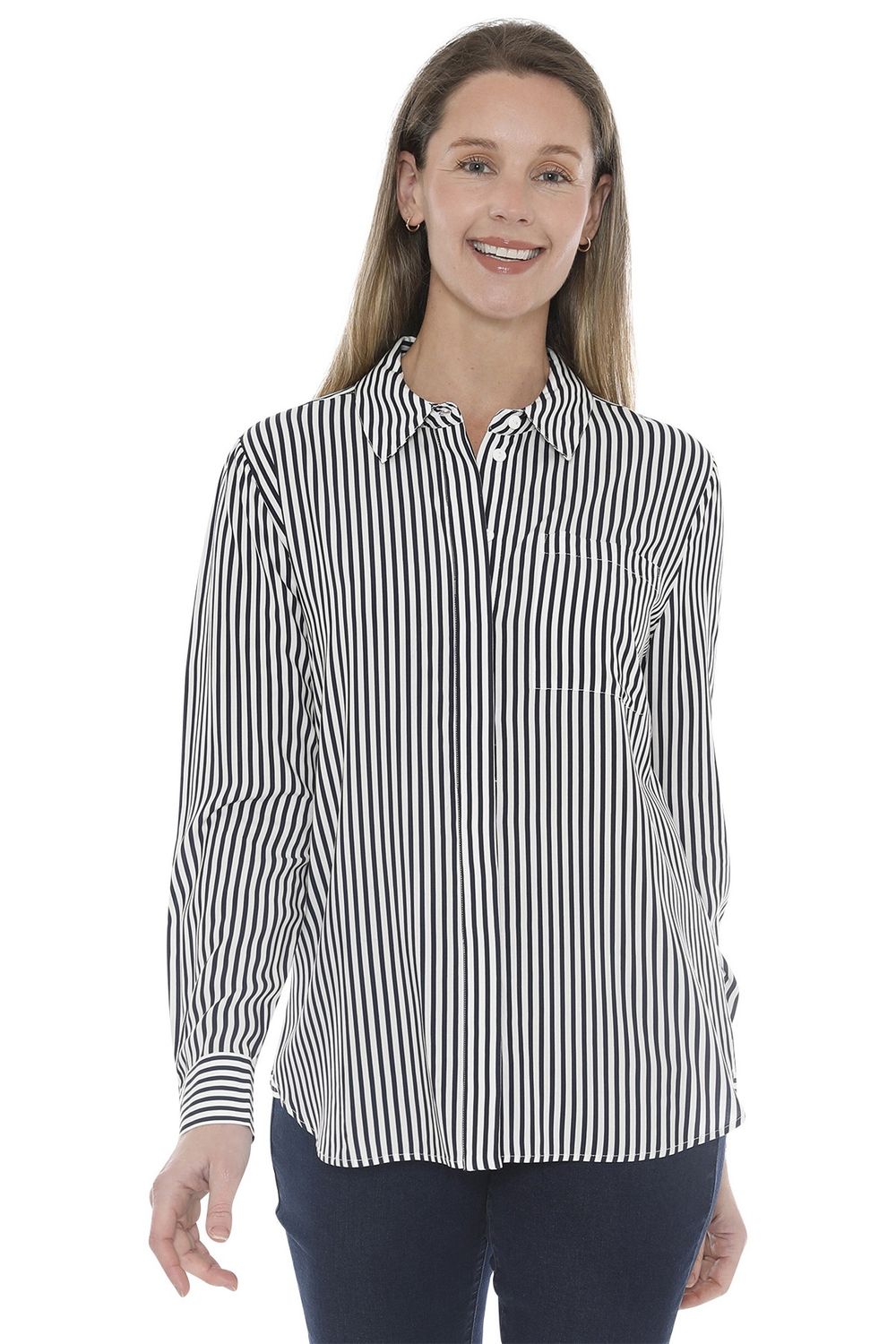 Jump - Mono Stripe Shirt Ink/Ivory 586J3051A