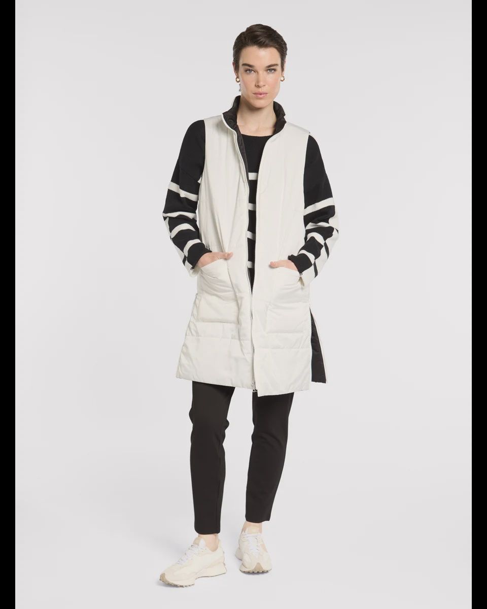 Marco Polo - Reversible Showerproof Vest Blk/Ivory YTMP6102
