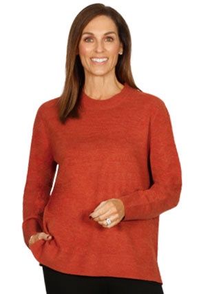 Jillian - Softknit Modern Crew Tunic / Spice 6080