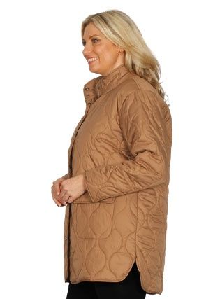Emily Adams - Quilted Jacket / Camel E1902