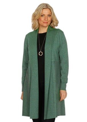 Emily Adams - Edge 2 Edge Cardi / Pine E1905