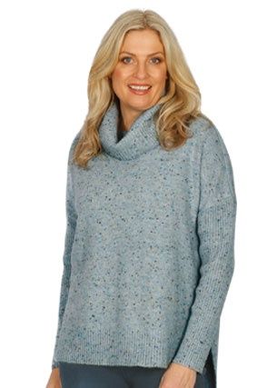 Sportswave - Fleck Knit Cowl / Chambray 2555