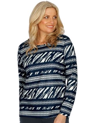 Sportswave - Monotone Print Tee / Navy 2563