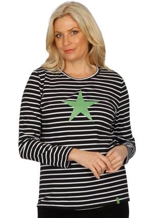 Sportswave - Stripe Star Crew Black/Apple 2567