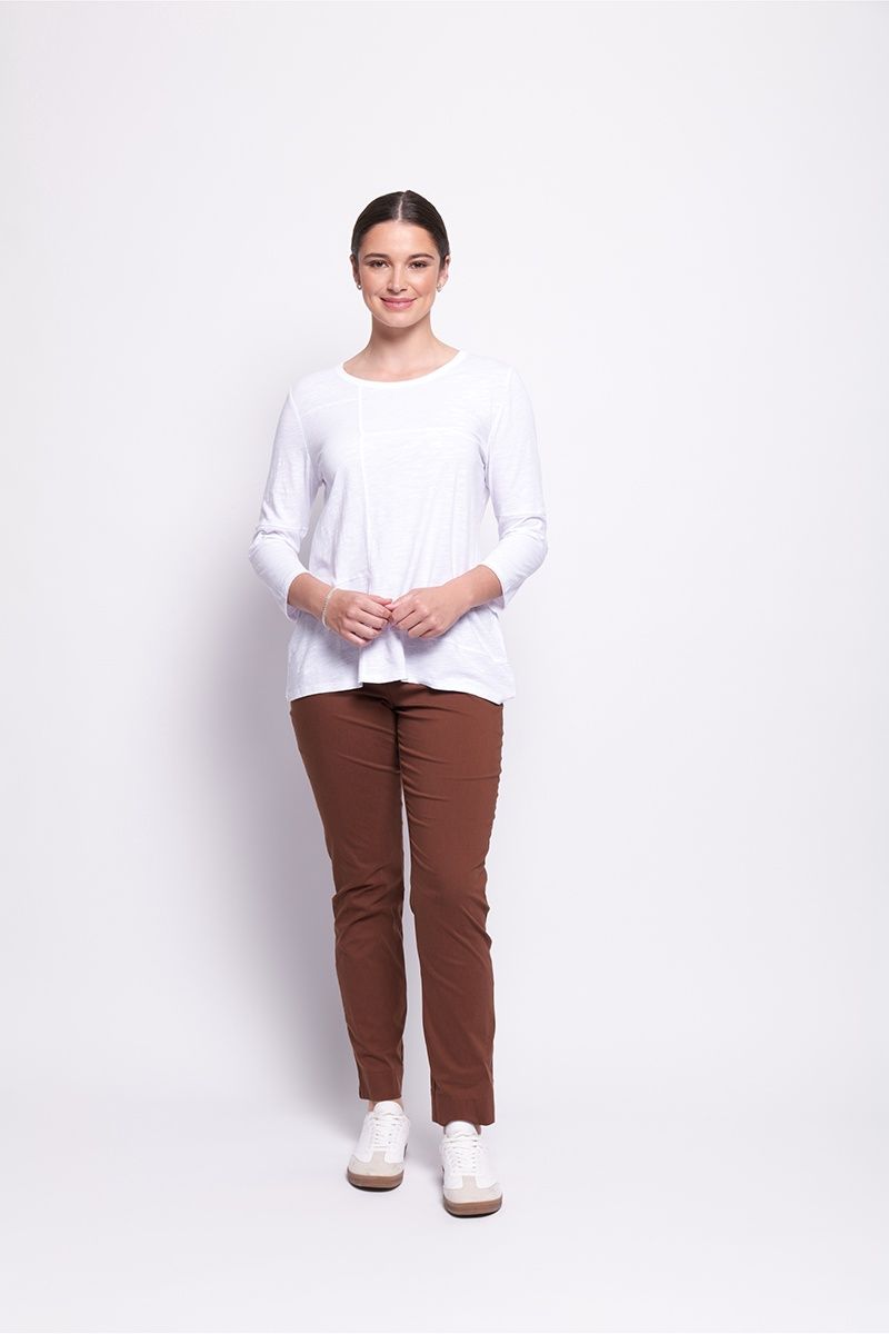 Foil - Long Slim Trapeze Pant / Sepia FO7454