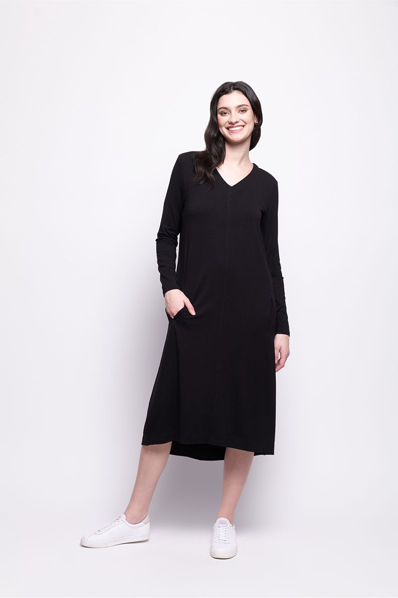 Foil - Seaming Beauty Dress / Black FO8161