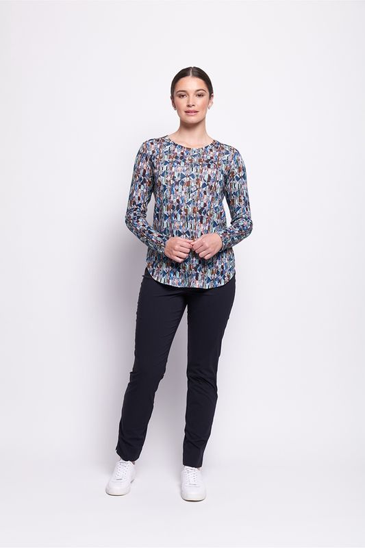 Foil - Long Slim Trapeze Pant / True Navy FO7454
