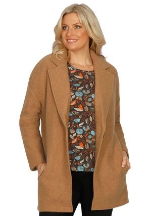 Emily Adams - Boiled Wool Jacket / Camel E1900