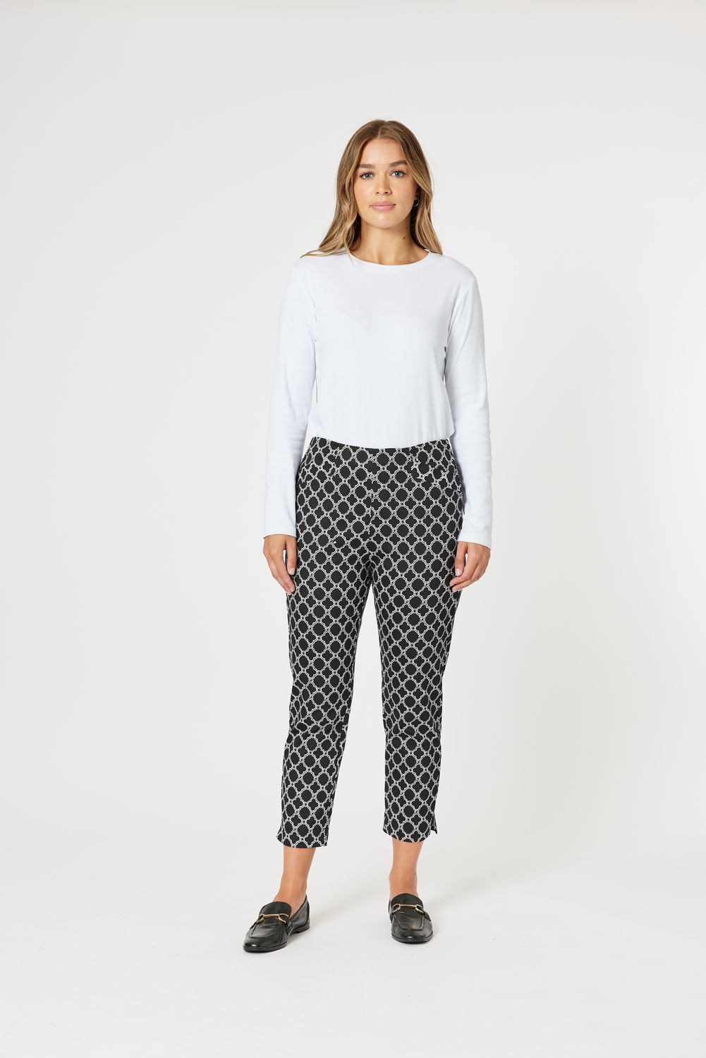 Gordon Smith - Clover Print Pant Black/Ivory / 46677