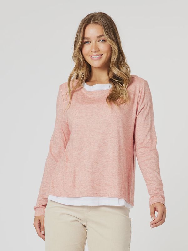 Threadz - Alice 2 in 1 Knit Top / Coral 46731