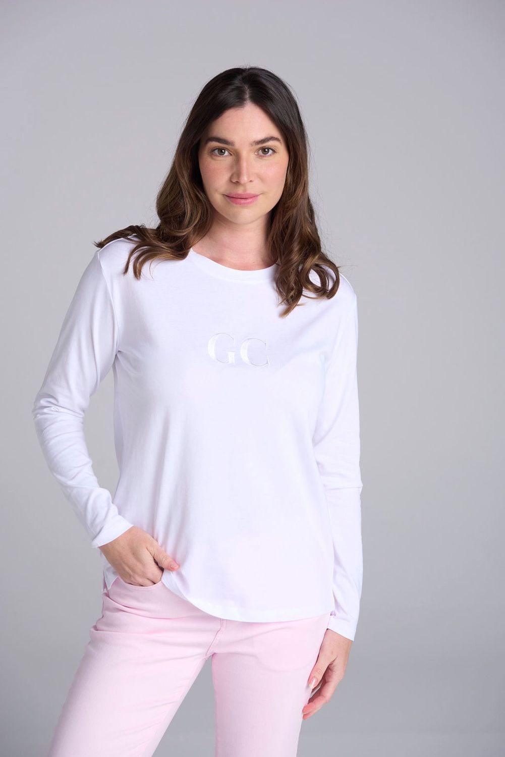 GC - Basic GC Tee Long Sleeve / White 3300