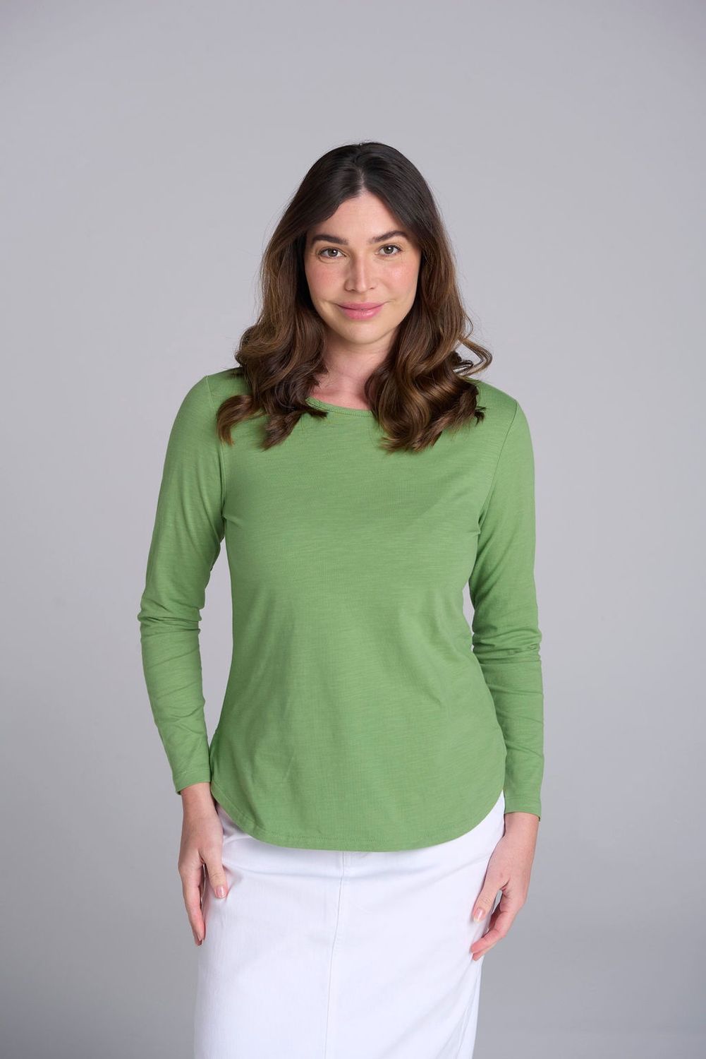 GC - Long Sleeve Classic Tee / Leaf Green 3153