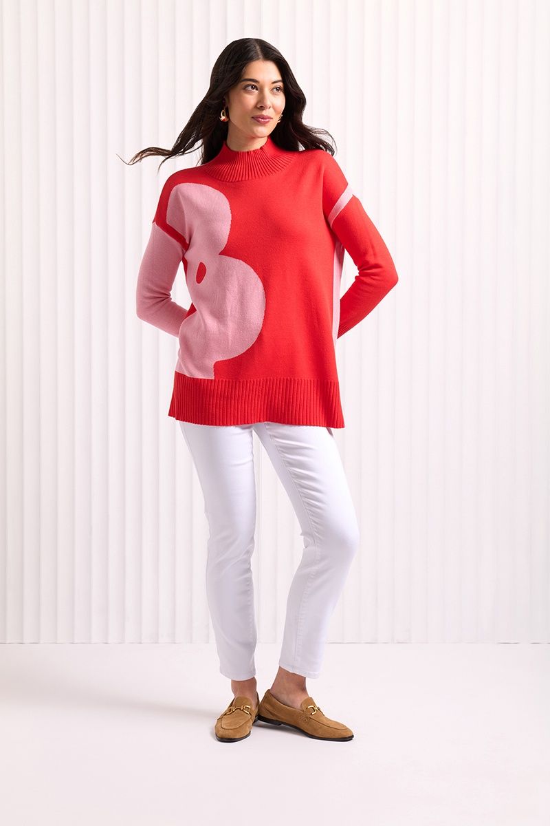 Foil - Roar Some Sweater / Orange Flower FO8090