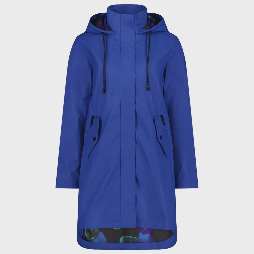 Moke - Billie Rain Coat / Imperial Blue with Night Bloom