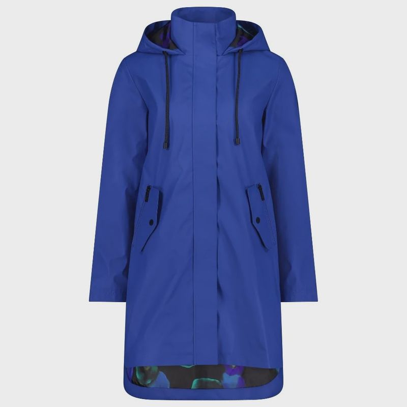 Moke - Billie Rain Coat / Imperial Blue with Night Bloom