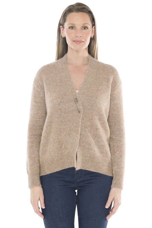 Jump - Pin Detail Cardigan / Latte 58611047A