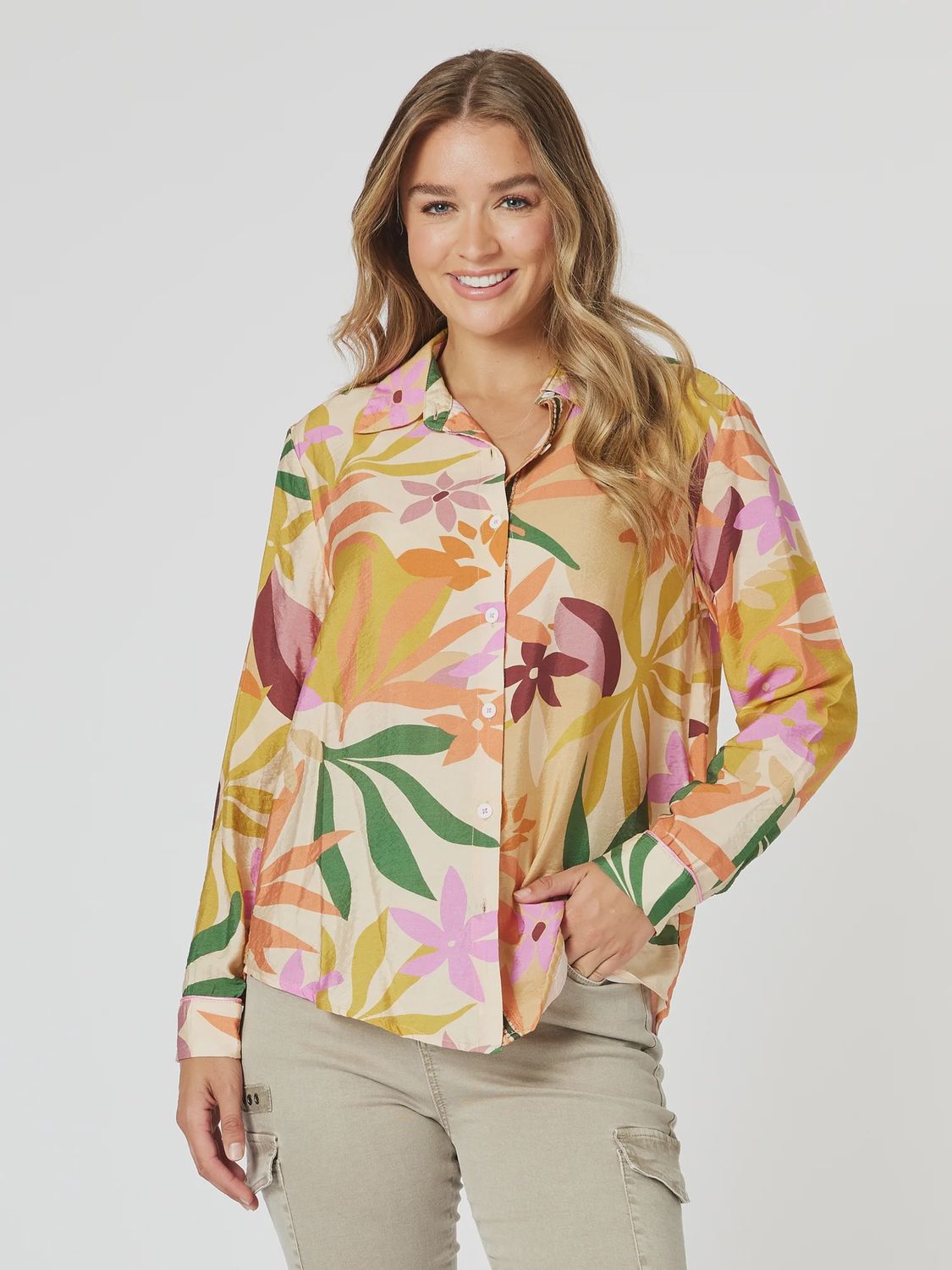 Threadz - Promenade Floral Print Shirt / Multi 46568