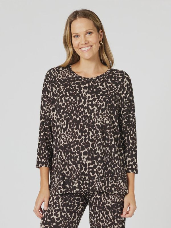 Clarity - Atelier Animal Print Top / 47030