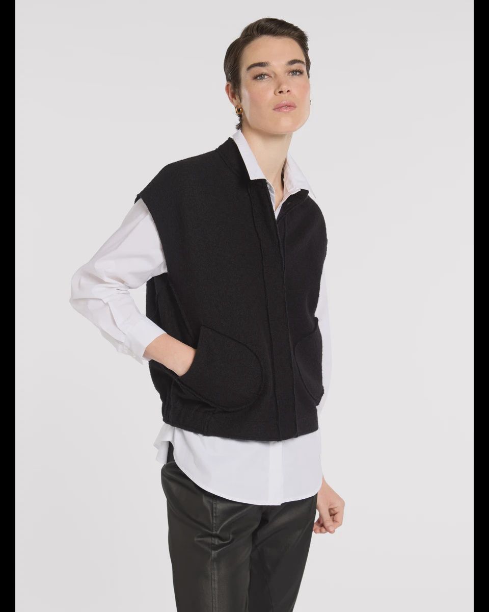 Marco Polo - Boxy Boiled Wool Vest / YTMP3633
