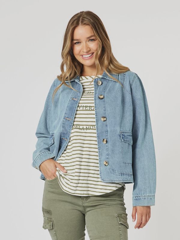 Threadz - Boyfriend Denim Jacket / 46757