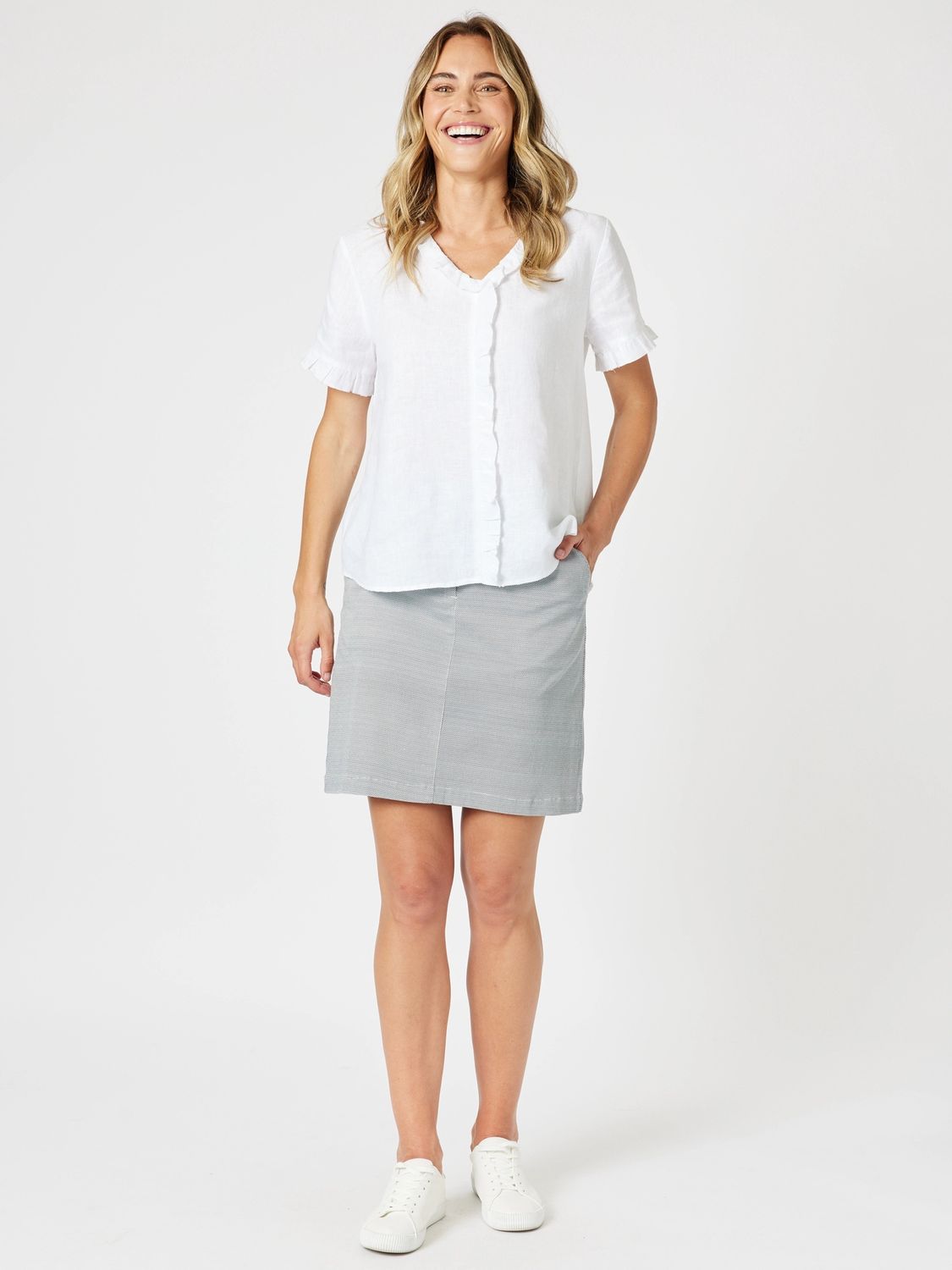 Gordon Smith - Taylor Skirt - 48454, Colour: Navy/White, Size: 8
