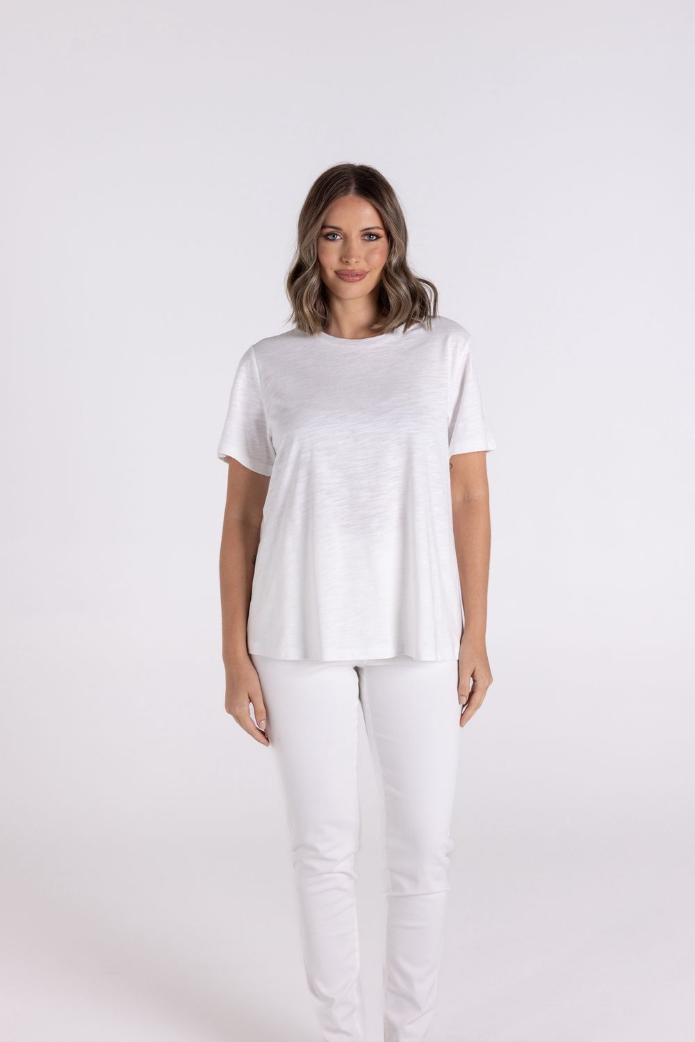 Two-T&#39;s - Crew Neck T-Shirt / White 3117
