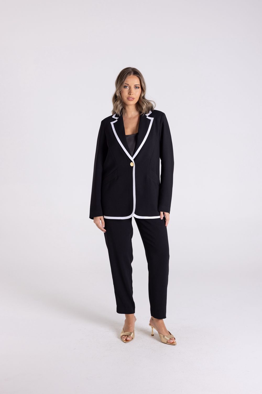 Two-T&#39;s - 7/8 Suit Pant / Black 3126
