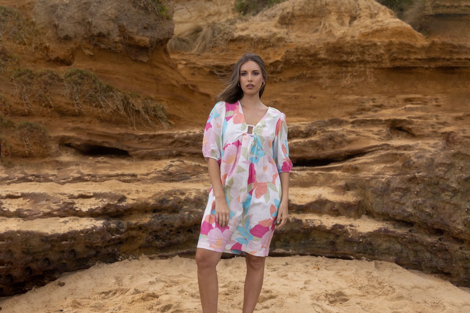 Two-T&#39;s - Anna Print Dress / 3151