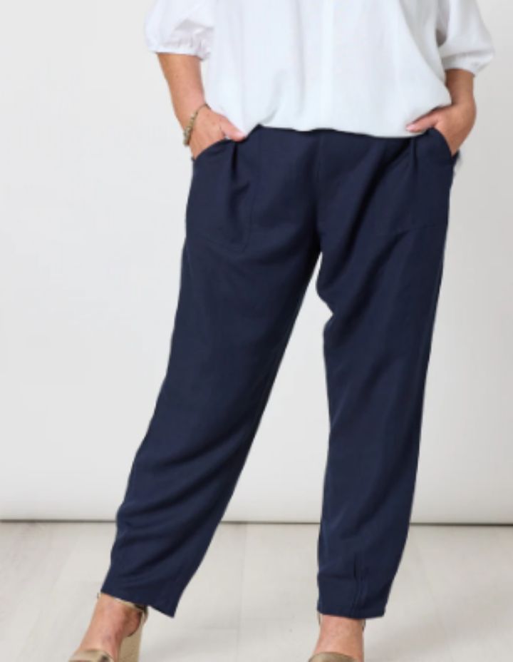GS - Lino Tapered Pant / Navy 47722