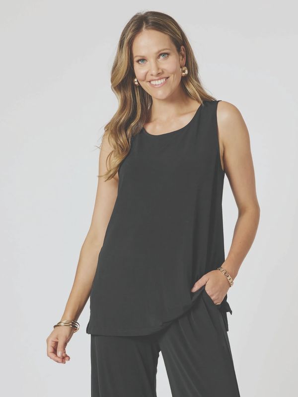Clarity - Basic Travel Jersey Tank / Black 48202