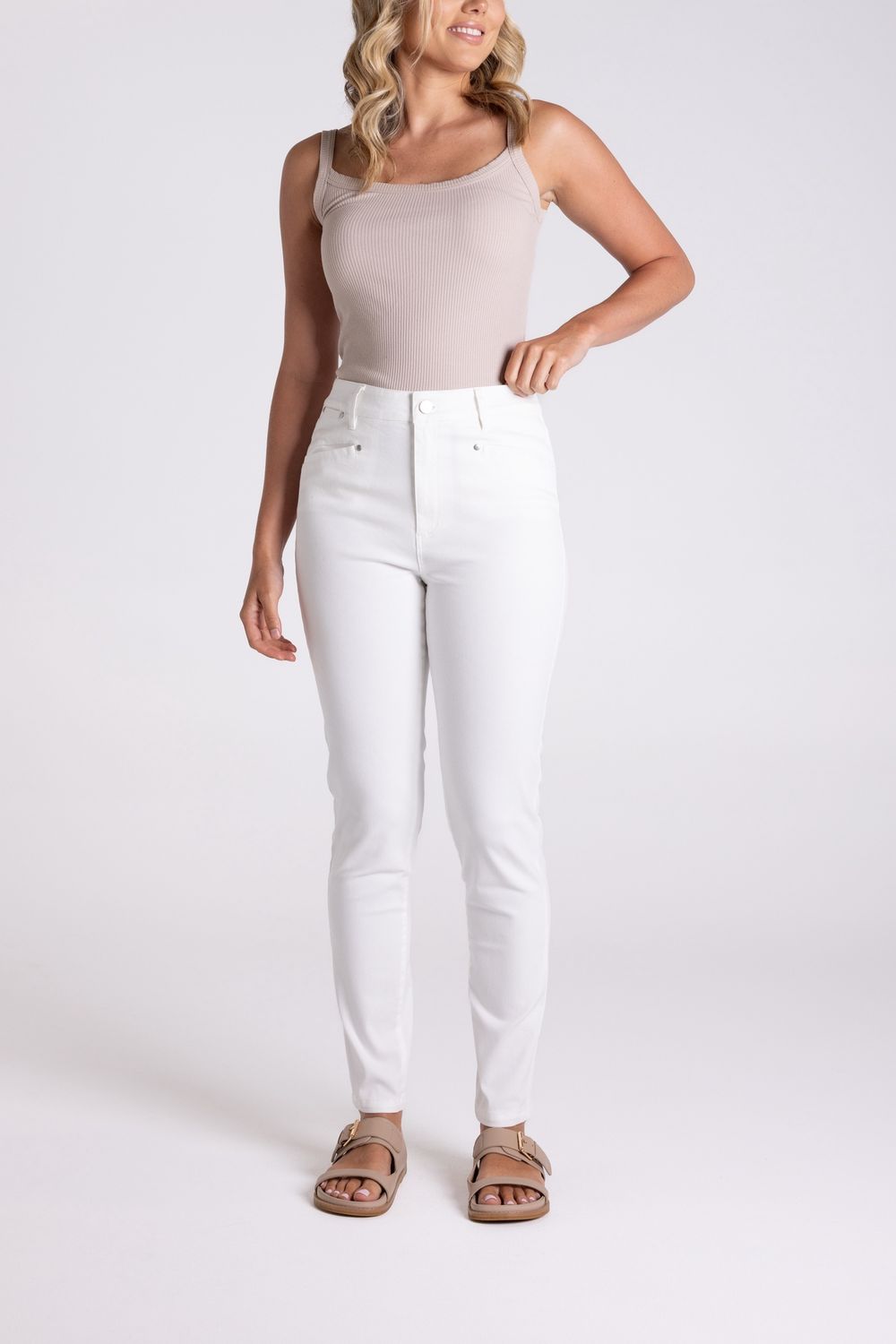 Two-T&#39;s - Sateen Jean / White 3172