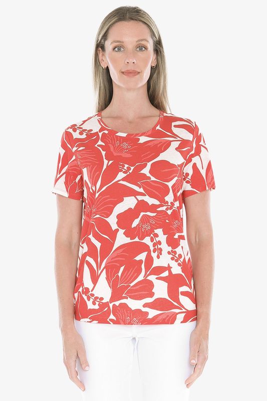 Jump - Lily Mono Tee / Red 59612007A