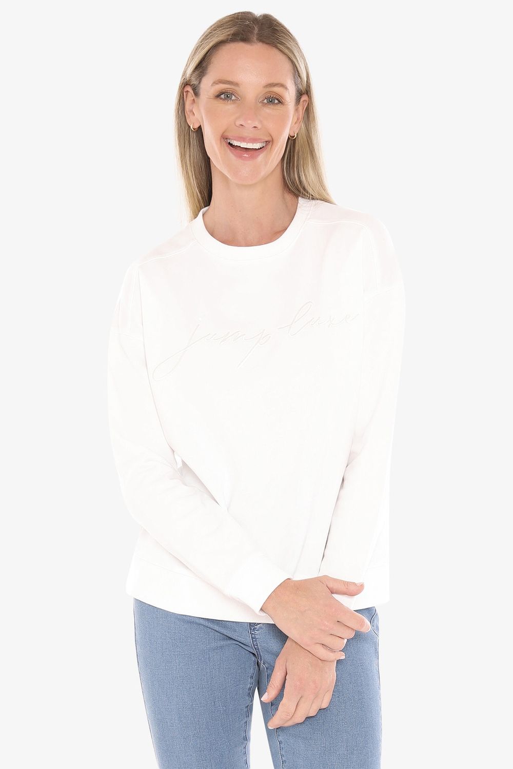 Jump - Luxe Sweat Top / Off White 59612021A