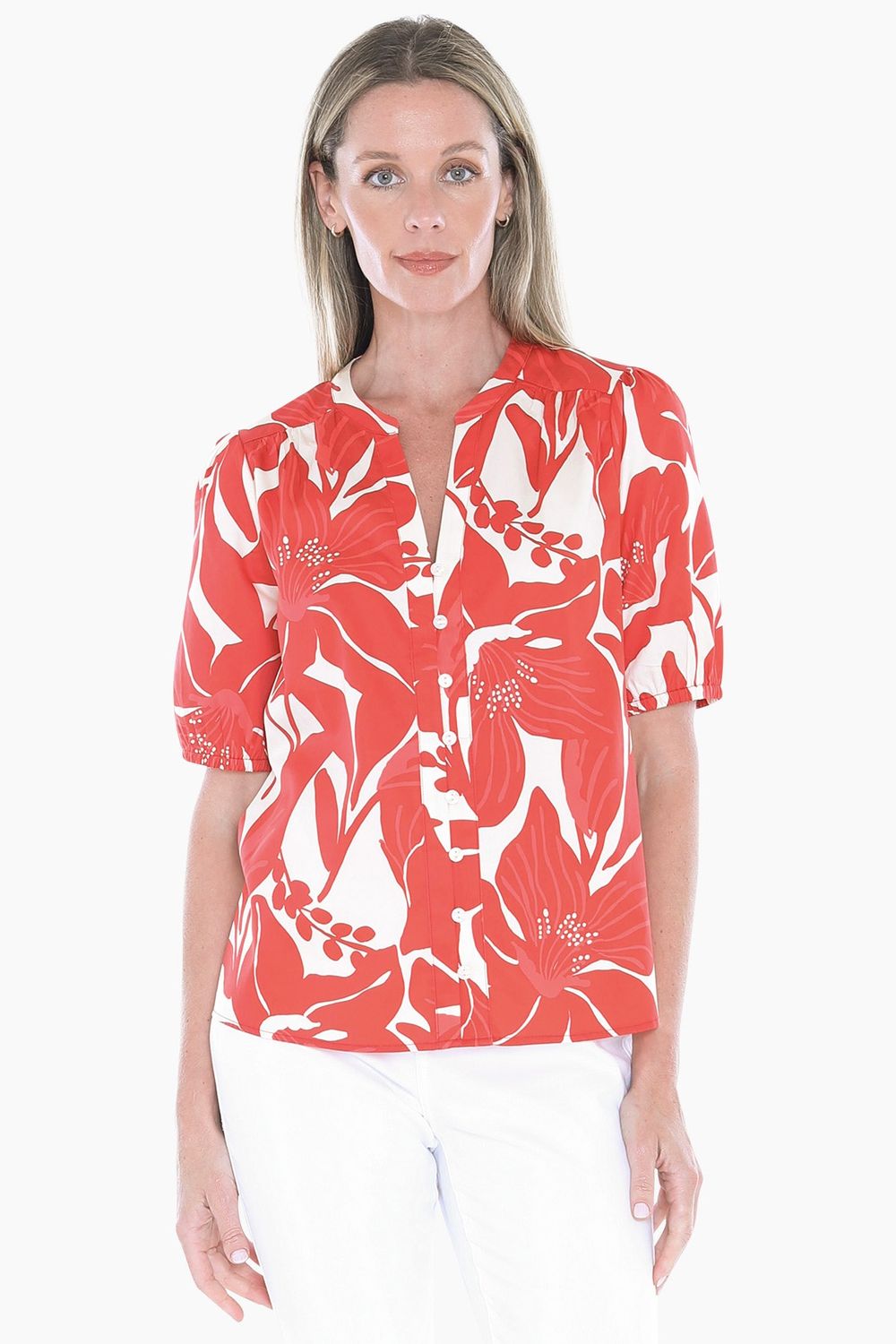 Jump - Lily Mono Top / Red 596J3046A