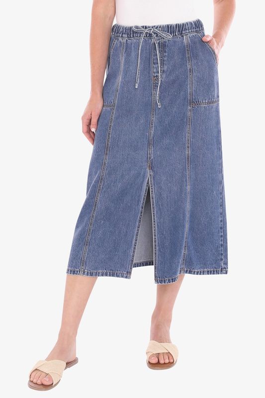 Jump - Soft Denim Skirt / Mid Blue 596J6127A