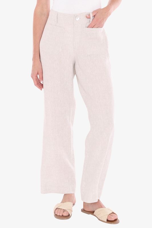 Jump - Patch Pocket Pant / Nat Flax 596J7070A