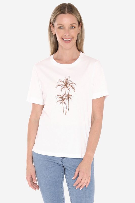 Jump - Beaded Palm Tee / Nutshell 59612015A