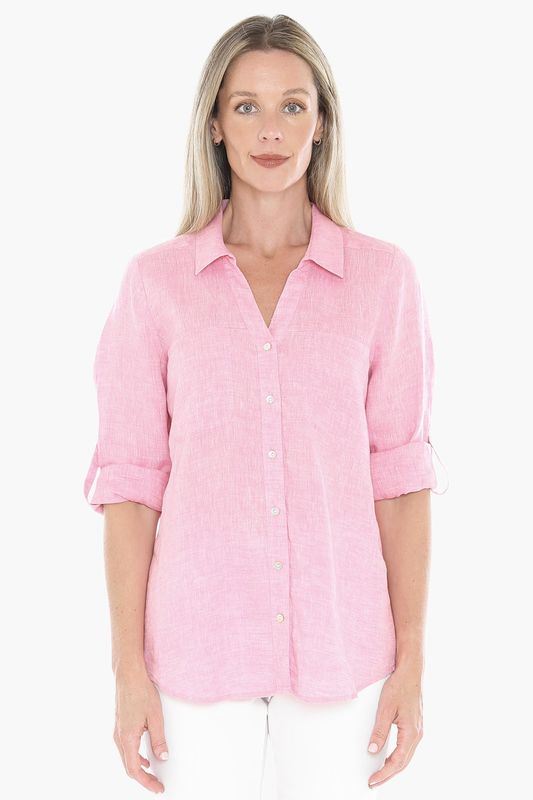 Jump - 2 Pocket L/S Shirt / Flamingo 596J3062A