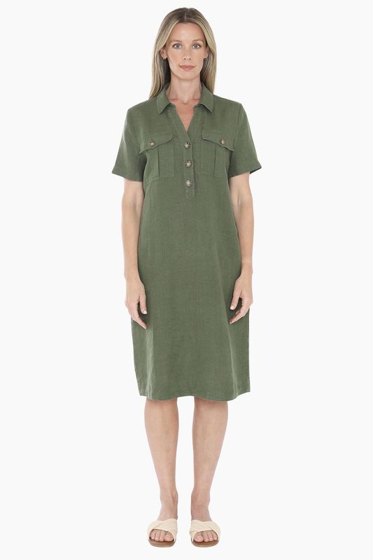 Jump - 2 Pocket Dress / Basil 596J5132A