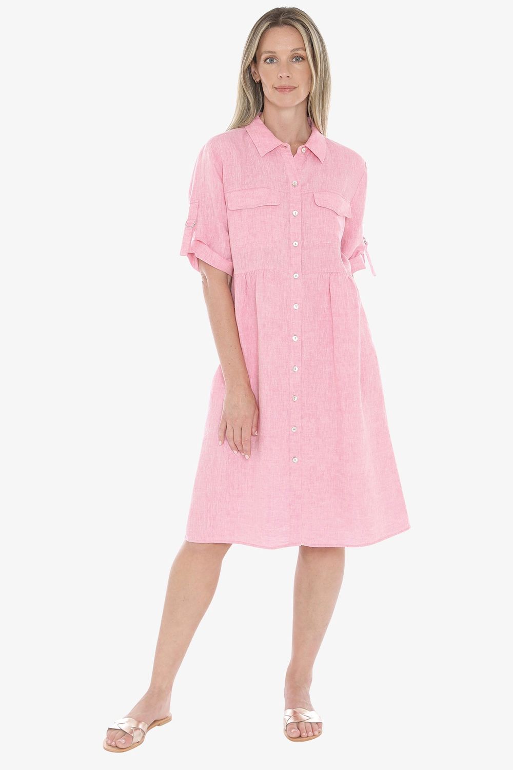 Jump - D-Ring Slv Dress / Flamingo 596J5098A