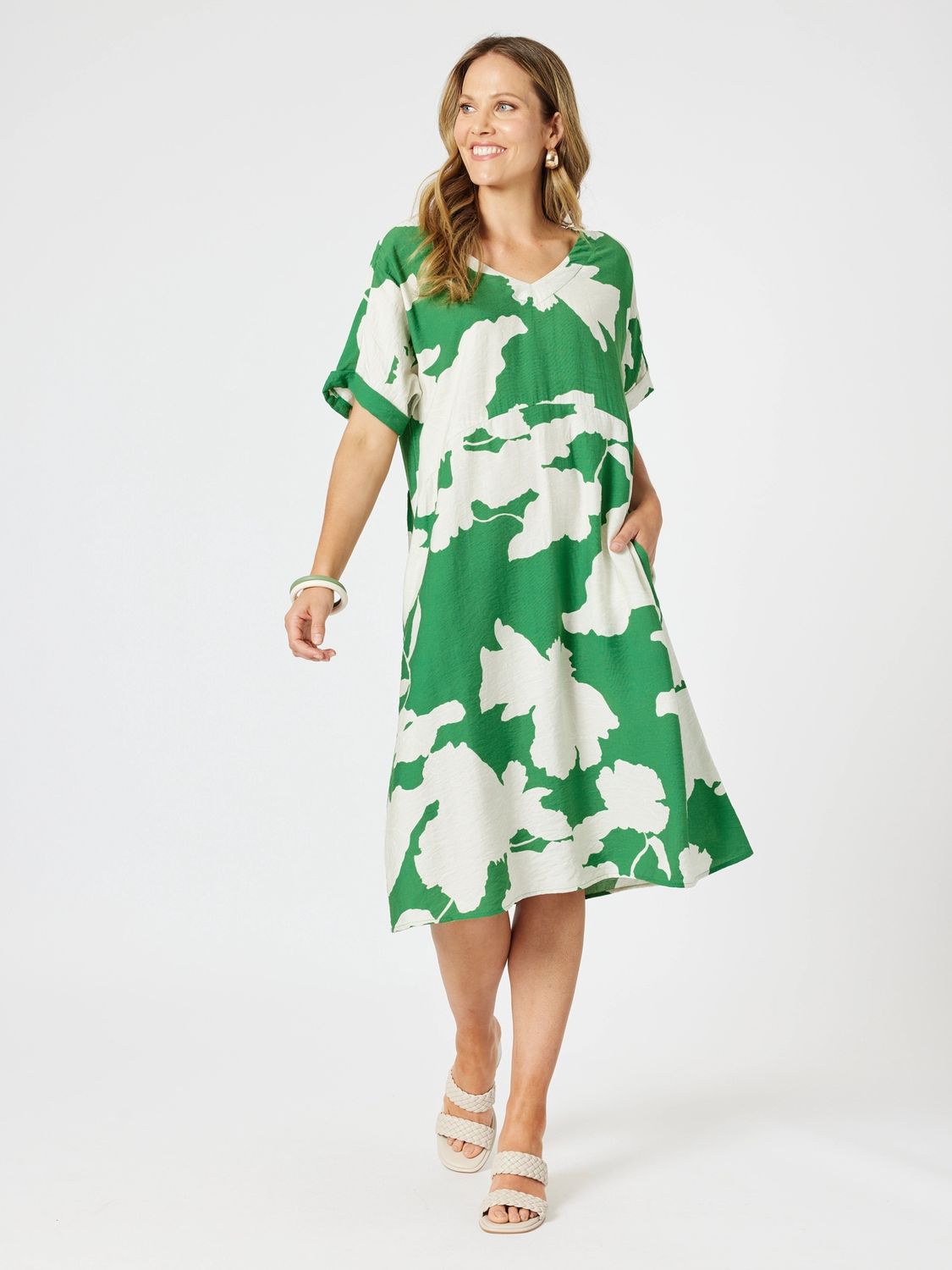 Clarity - Barcelona Dress / Elm Natural 47856