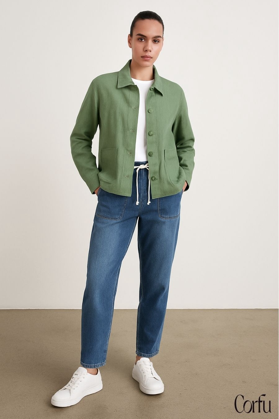 Corfu - Linen Breeze Jacket / Agave S2547675