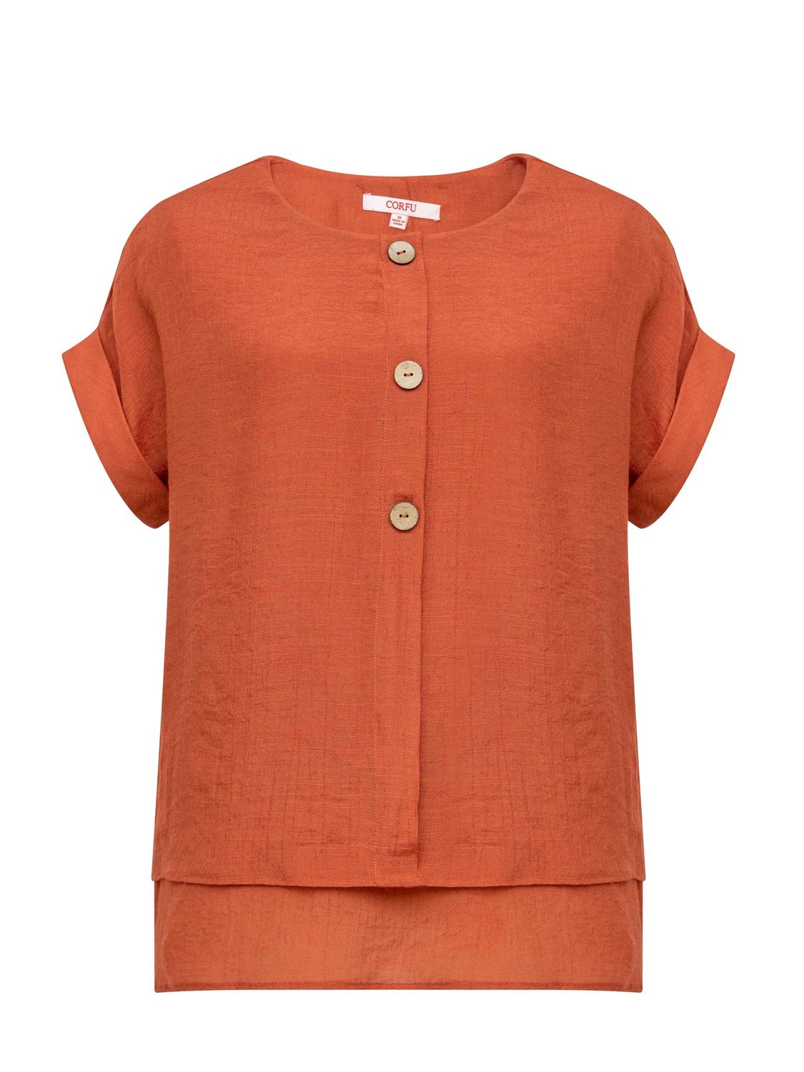 Corfu - Crepe Georgette Top / Cinnebar S2566571