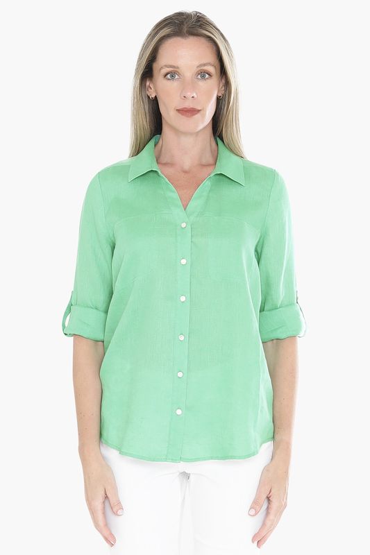 Jump - 2 Pocket L/S Shirt / Apple 596J3062A