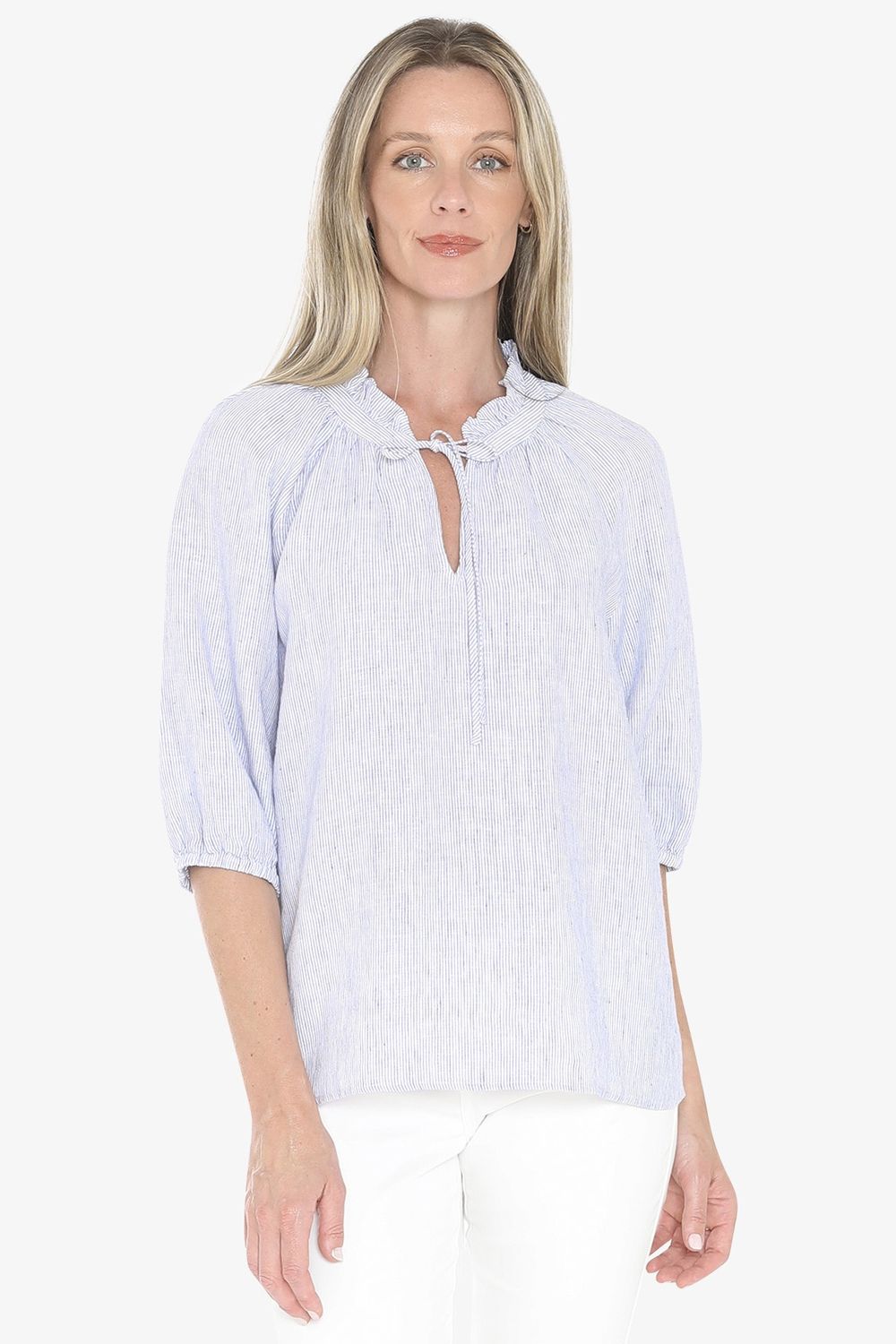 Jump - Core Stripe Top Blue/White 596J3115A
