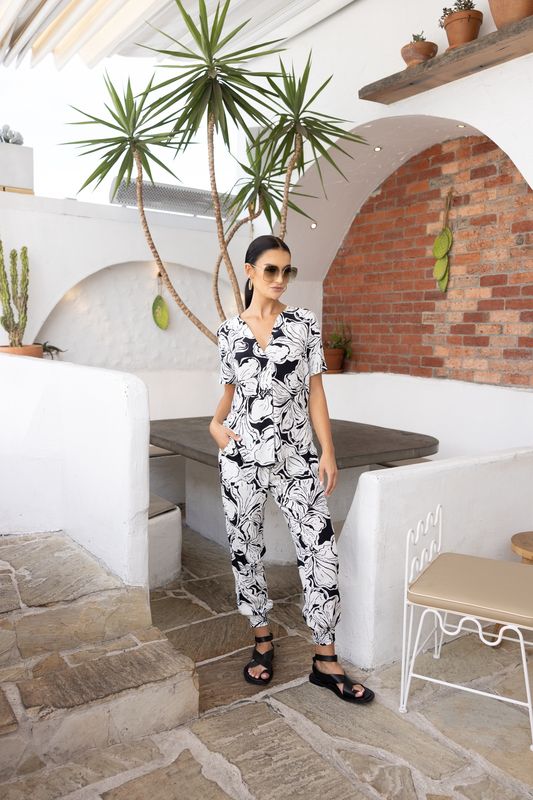 Two T&#39;s - Hibiscus Pant / Print 3216