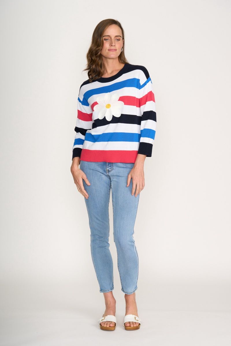 Foil - Blooming Sweater / Nautical Stripe FO8226